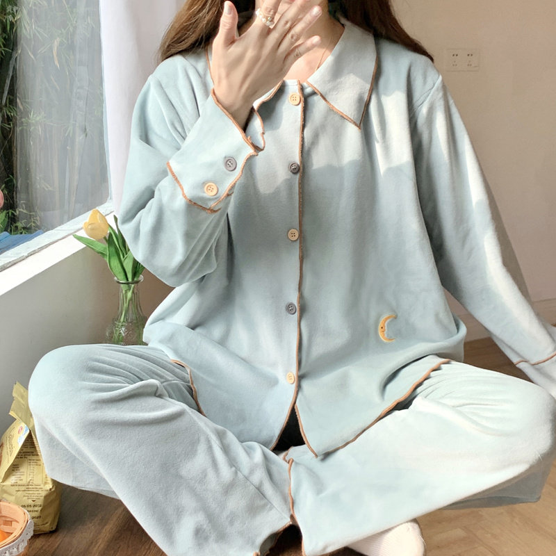 软糯海鸟绒月子服秋冬天孕妇睡衣