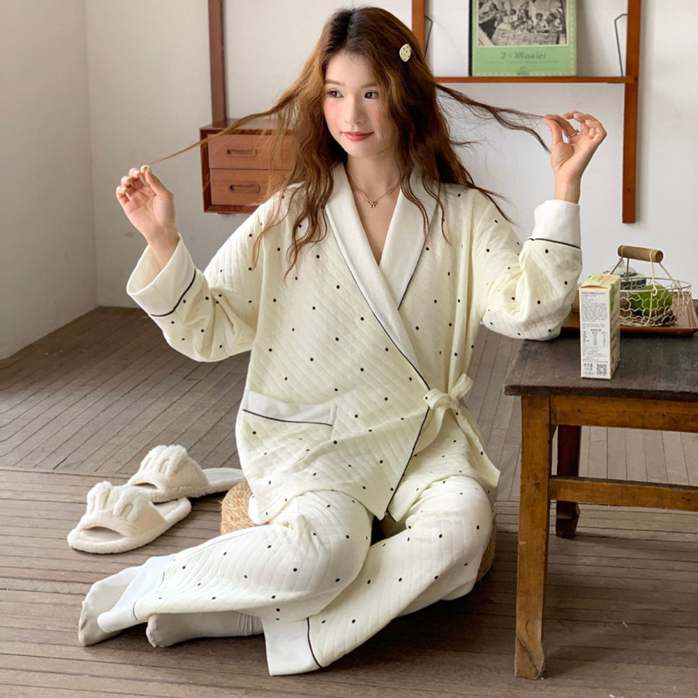 秋冬孕妇哺乳睡衣11月产后月子服