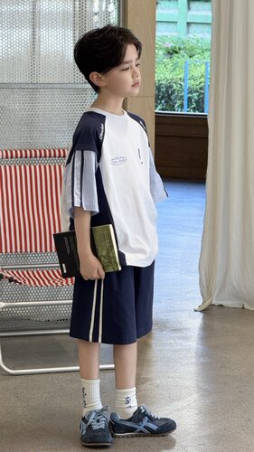 阿静家OBAOBAO欧抱抱2026夏季新款男童时尚运动百搭针织套装8818