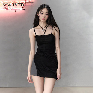 VIAPITTI吊带背心含羊毛连衣裙女装夏季新款设计感中长款裙子