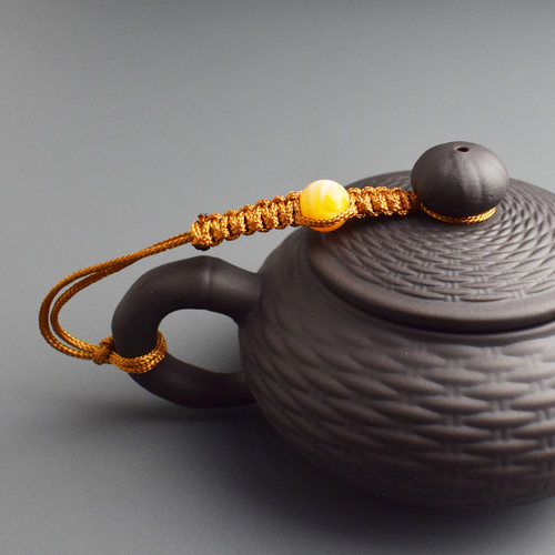 高档带珠茶壶绳子民族风编织绑绳