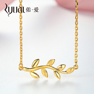 Ryual/佑爱黄金项链足金999金项链 黄金锁骨金套链