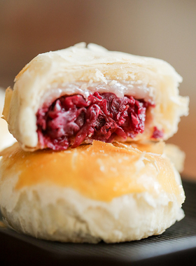 乐作｜云南玫瑰鲜花饼 不甜腻 微苦非猪油手工玫瑰饼点心小吃糕点