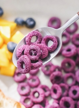 乐作｜紫薯圈  单一配料紫薯 拌牛奶酸奶 早餐