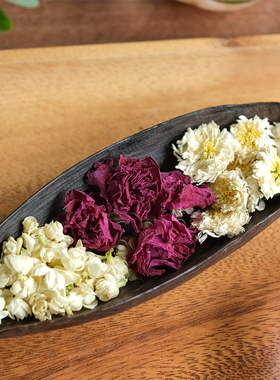 乐作｜三花茶 茉莉平阴玫瑰贡菊花 喝茶观花 一袋一壶 12袋