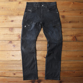 弹力工装 修身 牛仔服工作服厂风潮 男装 超值外贸日系水洗做旧牛仔裤