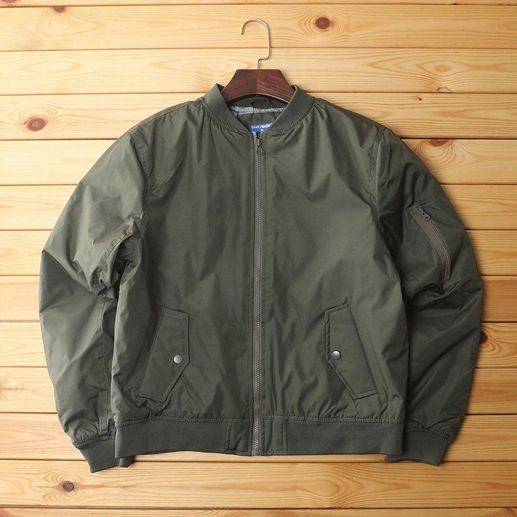 超值外贸欧单秋冬保暖棉服飞行服夹克男女美式复古棒球服军绿潮流