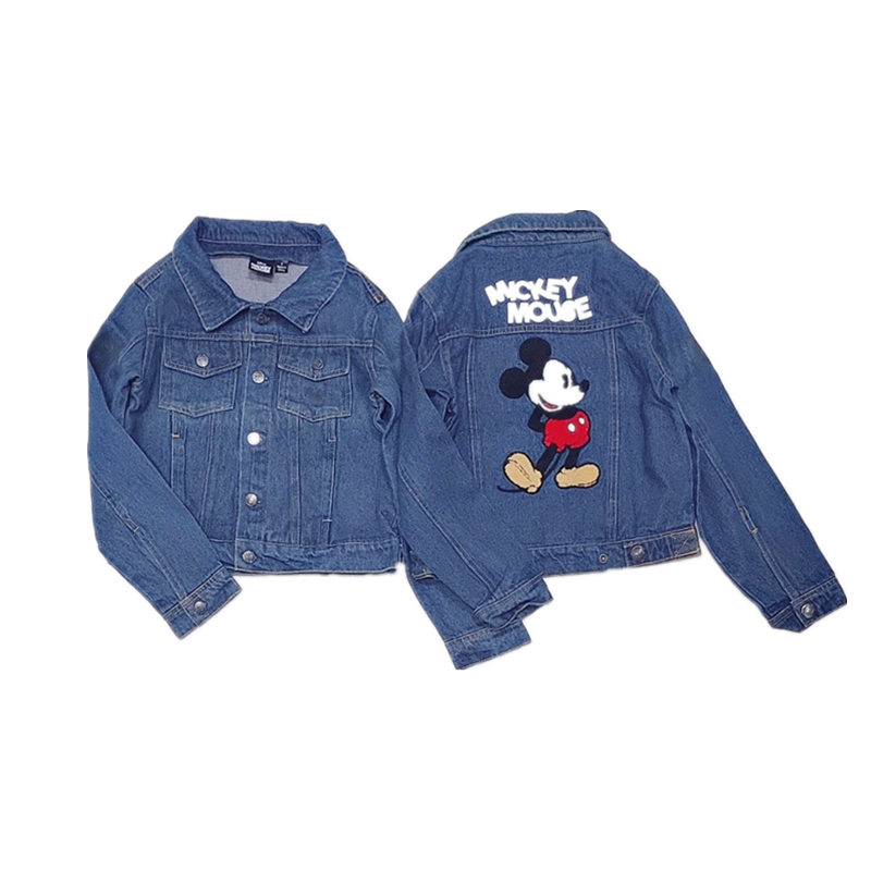 外单春秋季女童软牛仔外套纯棉