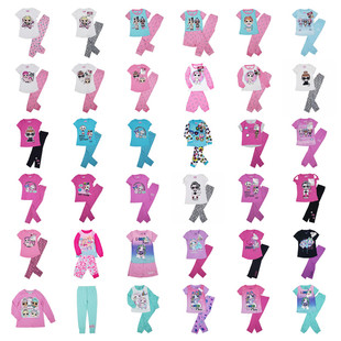 T恤 棉质长袖 长裤 裤 1合集4 子两件套装 12岁外单女童春秋娃娃童装