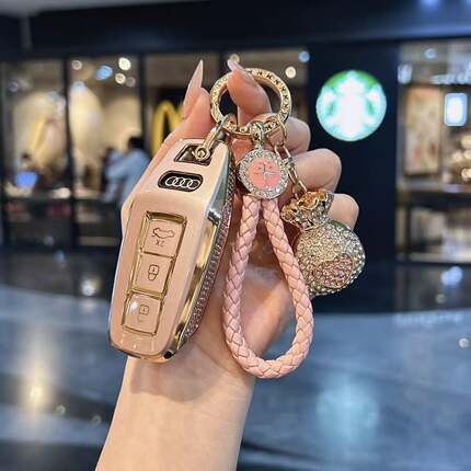 适用2026新款奥迪A5L钥匙套新款Q6L车25款a6l高档Q8壳Q7女A7/A3扣