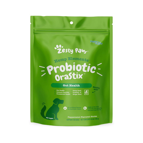 美国直邮 Zesty Paws OraStix for Dogs 狗用益生菌咀嚼 支持肠道