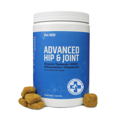 美国直邮 Pet MD Glucosamine for Dogs 狗关节补充葡萄糖胺120粒