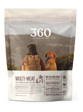 美国直邮 360 Pet Nutrition Raw Complete Meal冻干成年狗生全餐