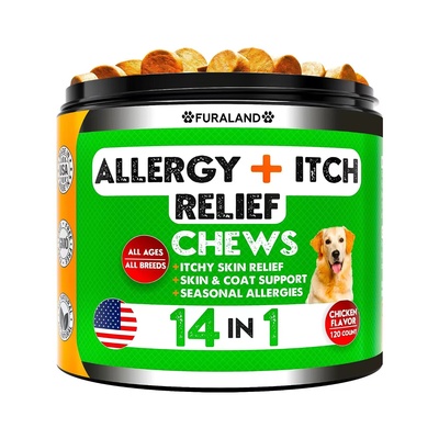 美国直邮 FURALAND Dog Allergy Relief Chews 狗狗过敏缓解咀嚼