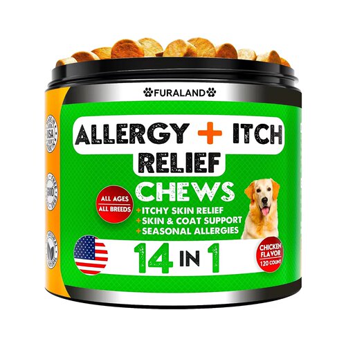 美国直邮 FURALAND Dog Allergy Relief Chews 狗狗过敏缓解咀嚼