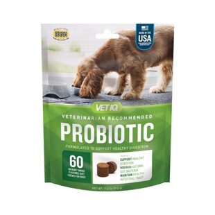 美国直邮VetIQ Probiotic Supplement狗用益生菌补剂消化支持60粒