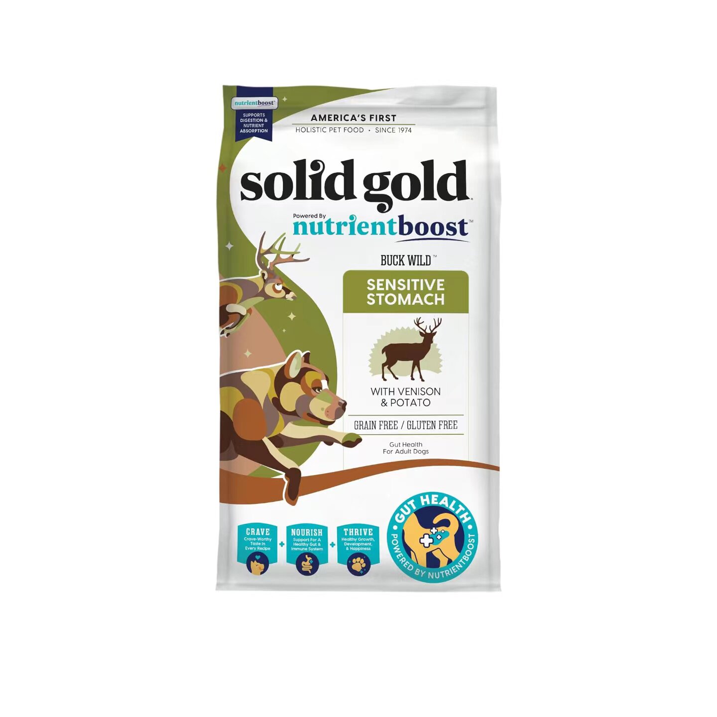 美国直邮 Solid Gold Dry Dog Food for Dogs 成年和老年干狗粮