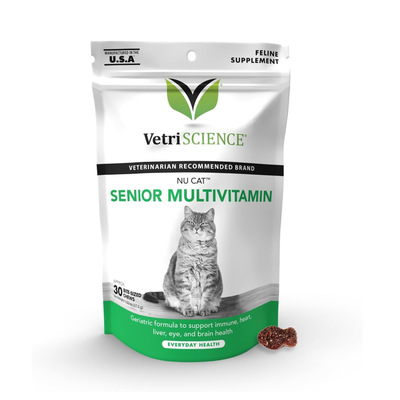 美国直邮 VetriScience Nu Cat Multivitamin 猫用多维生素赖氨酸