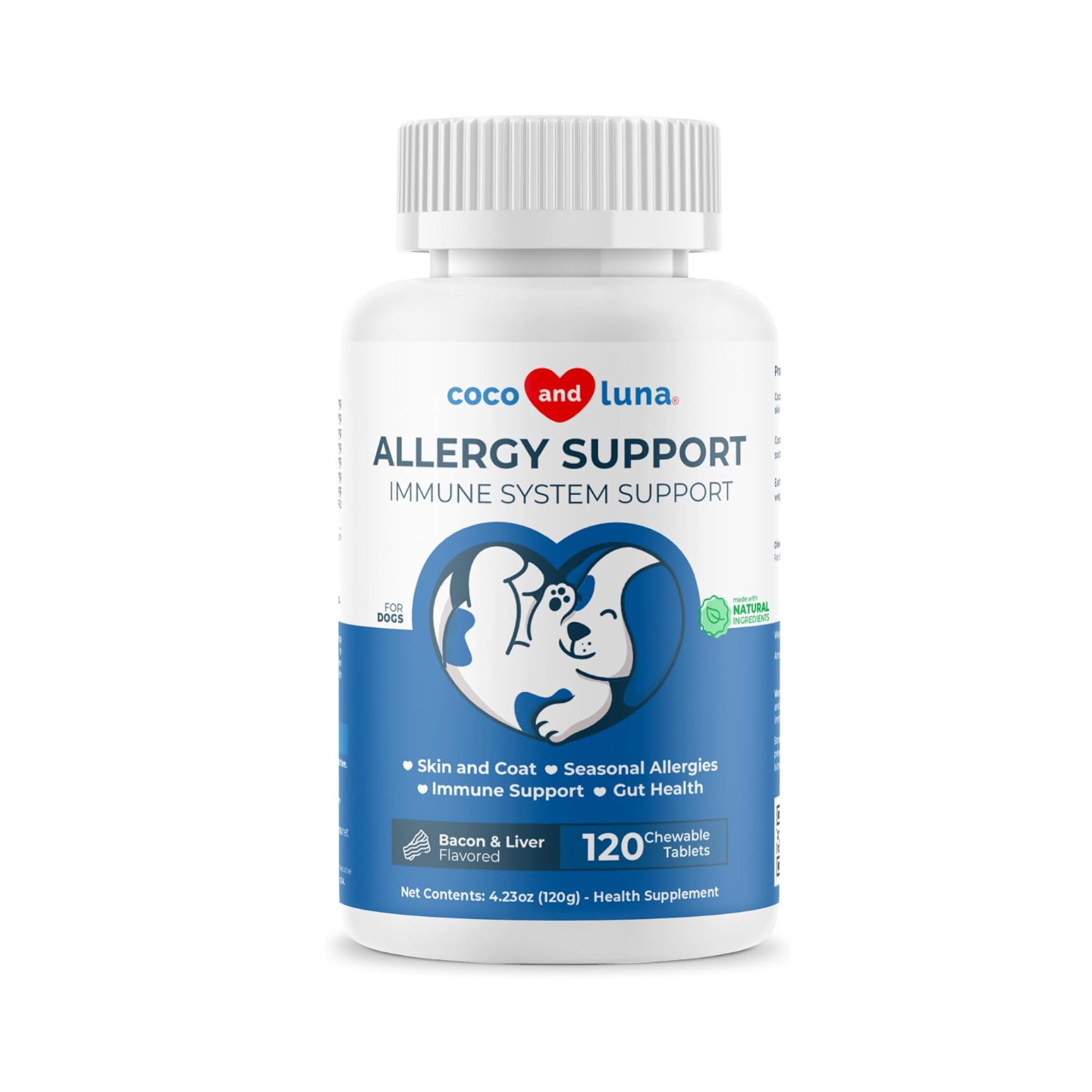 美国直邮 Coco and Luna Allergy Support for Dogs 狗狗过敏支持