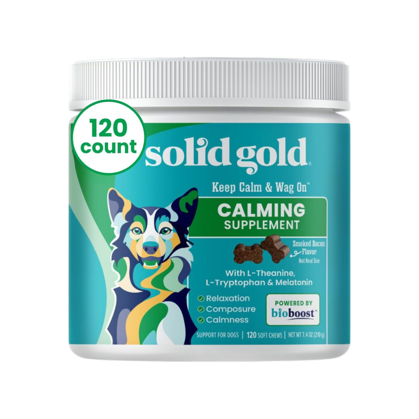 美国直邮 Solid Gold Calming Chews for Dogs狗安抚咀嚼舒缓压力