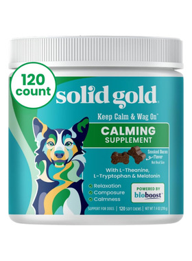 美国直邮 Solid Gold Calming Chews for Dogs狗安抚咀嚼舒缓压力