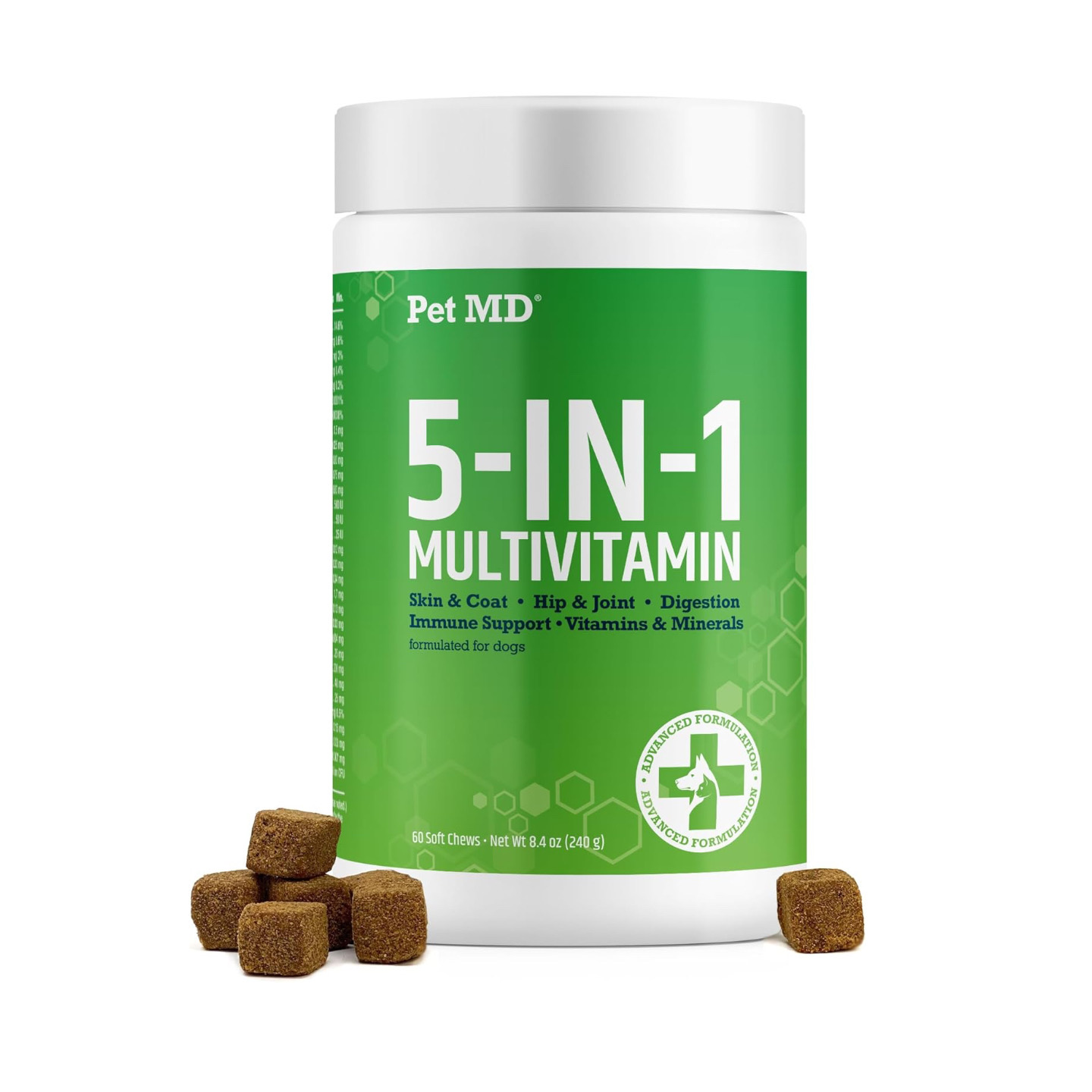 美国直邮 Pet MD 5in1 Dog Multivitamin 狗多用维生素营养补剂