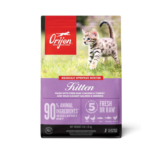 美国直邮 ORIJEN Dry Kitten Food 幼小猫无谷物高蛋白营养干猫粮