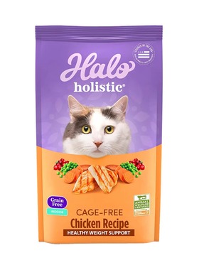 美国直邮Halo Purely For Pets CatFood Dry无谷物猫干粮消化健康