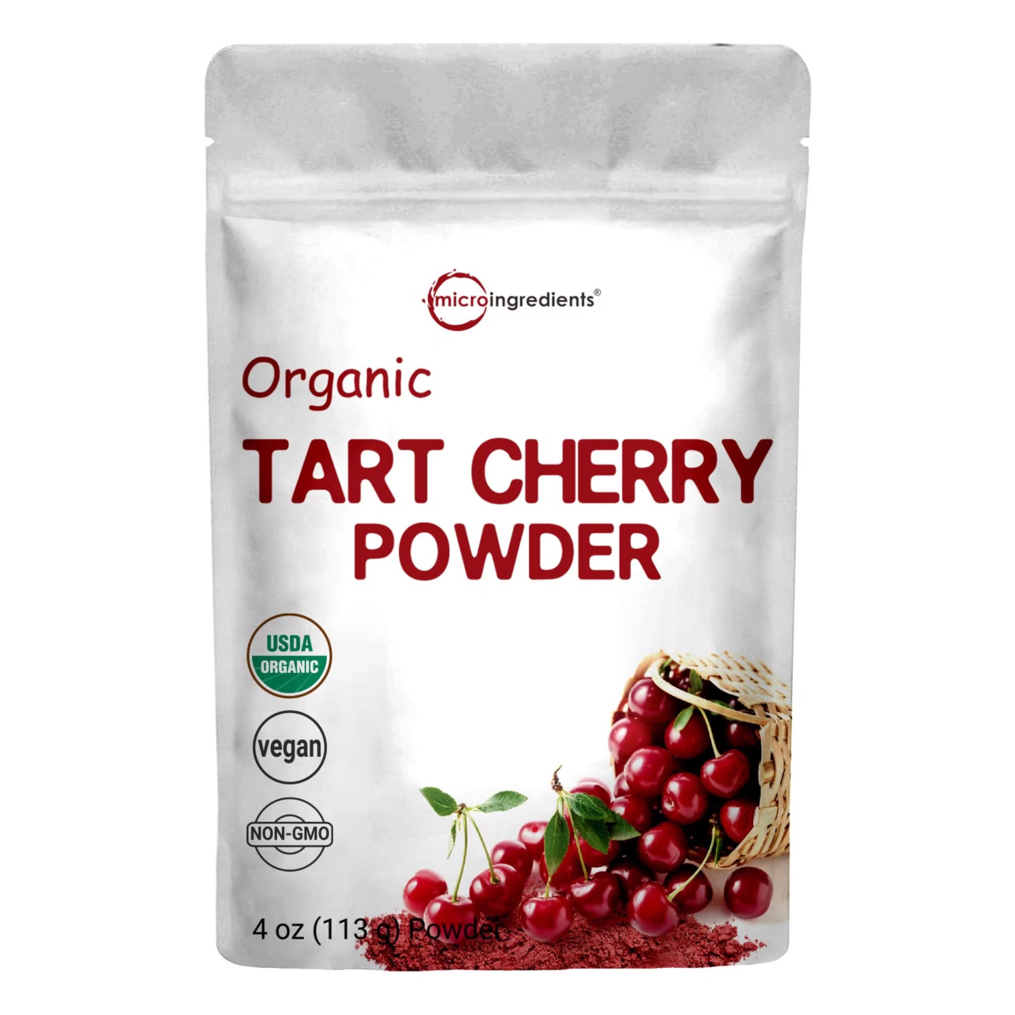 美国直邮MicroIngredients Tart Cherry Powder 有机酸樱桃粉素食