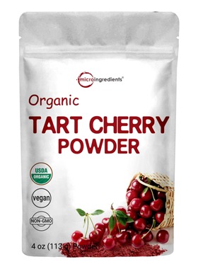 美国直邮MicroIngredients Tart Cherry Powder 有机酸樱桃粉素食
