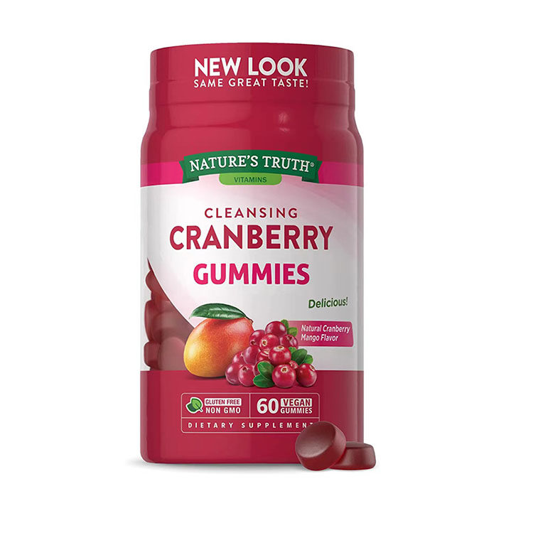 美国直邮Nature's Truth Cranberry Gummies蔓越莓软糖素食无麸质