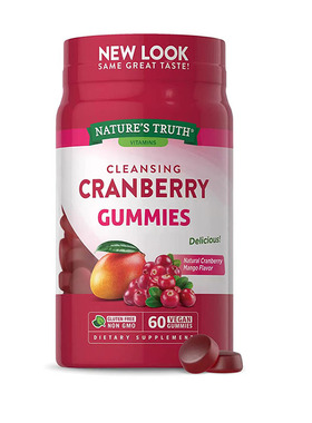 美国直邮Nature's Truth Cranberry Gummies蔓越莓软糖素食无麸质