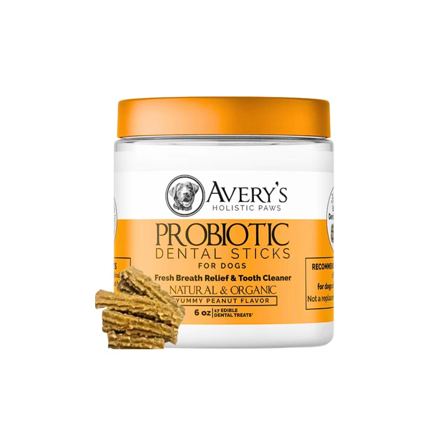 美国直邮 Avery's Probiotic Dental Treats狗益生菌牙齿护理补剂