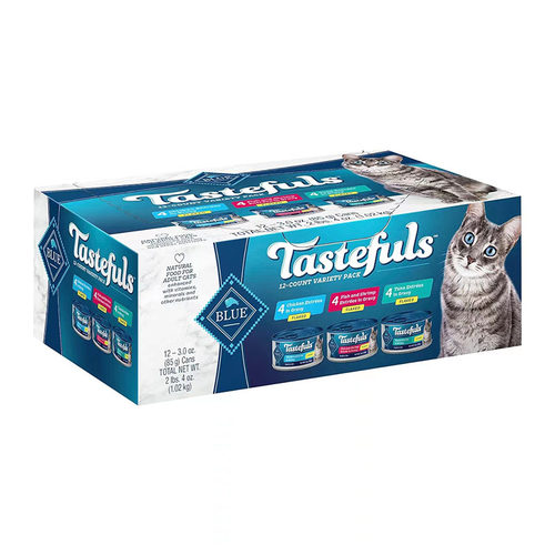 美国直邮Blue Buffalo Tastefuls Wet CatFood天然湿猫粮营养丰富