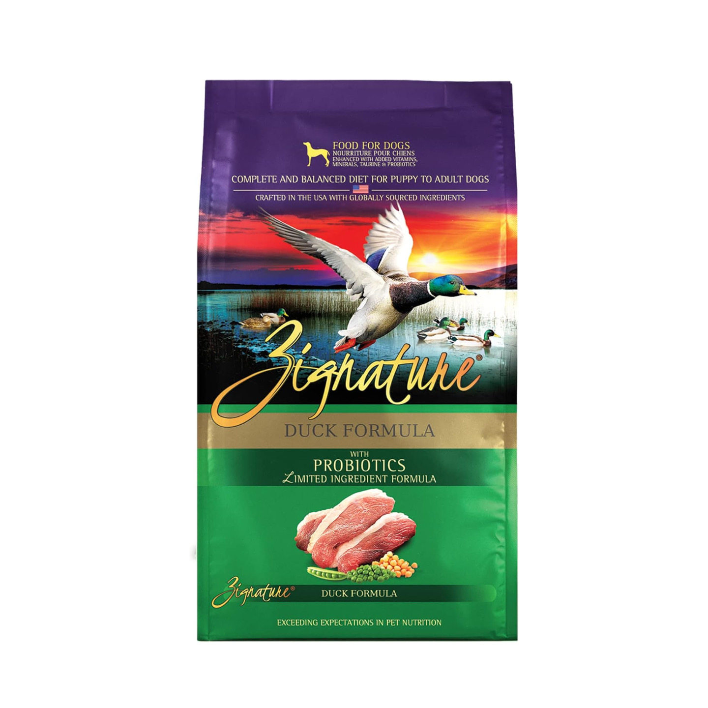 美国直邮 Zignature Duck Limited Dry Dog Food 鸭肉配方干狗粮