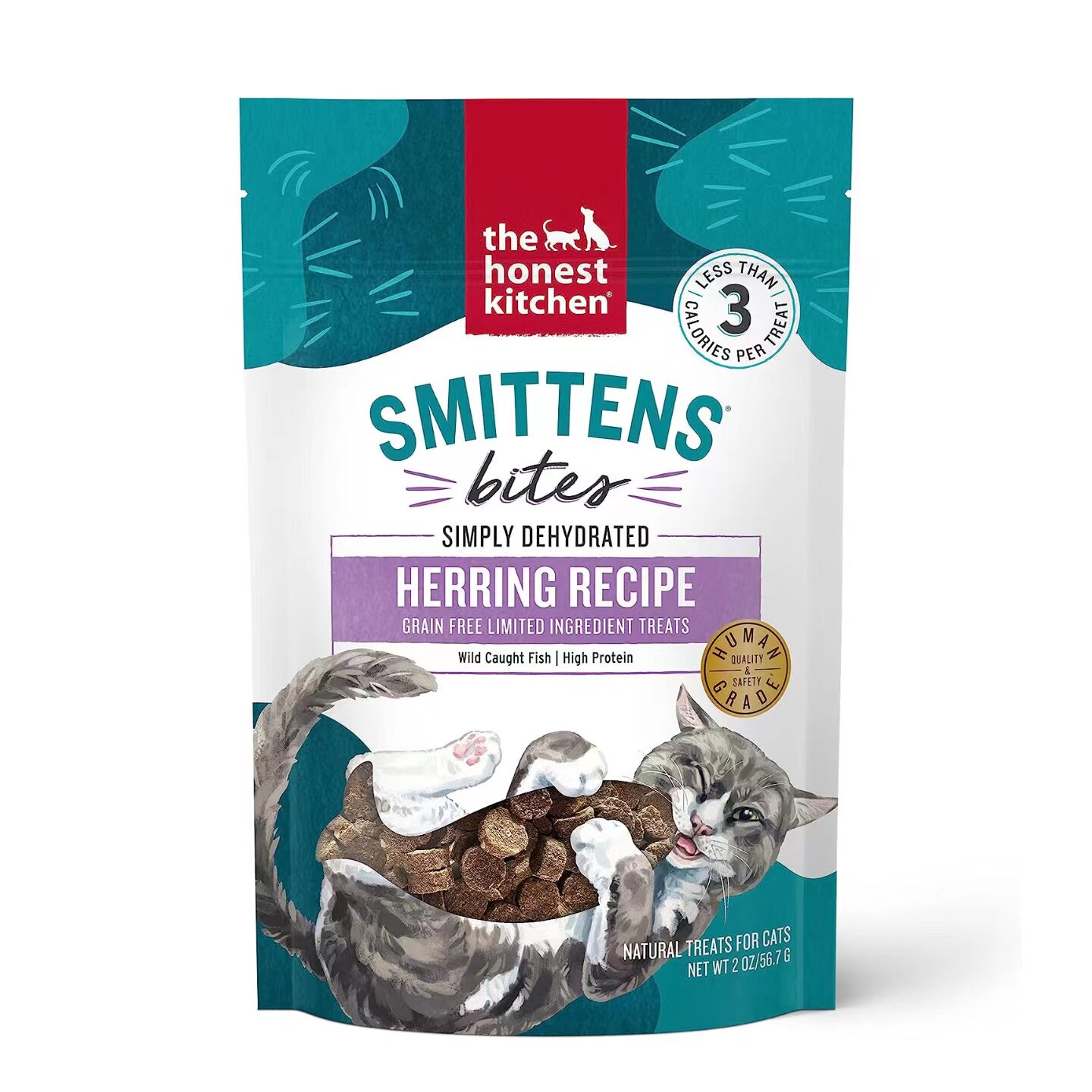 美国直邮 The Honest Kitchen Smittens&reg; Bites 美味鲱鱼猫零食