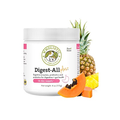 美国直邮 Wholistic Pet Organics Digest All狗益生菌和消化酶粉