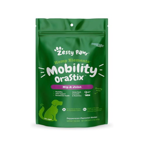 美国直邮 Zesty Paws Mobility OraStix for Dogs 狗髋关节补剂
