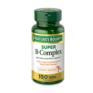 美国直邮Nature’s Bounty Super B Complex 复合维生素B含VC叶酸