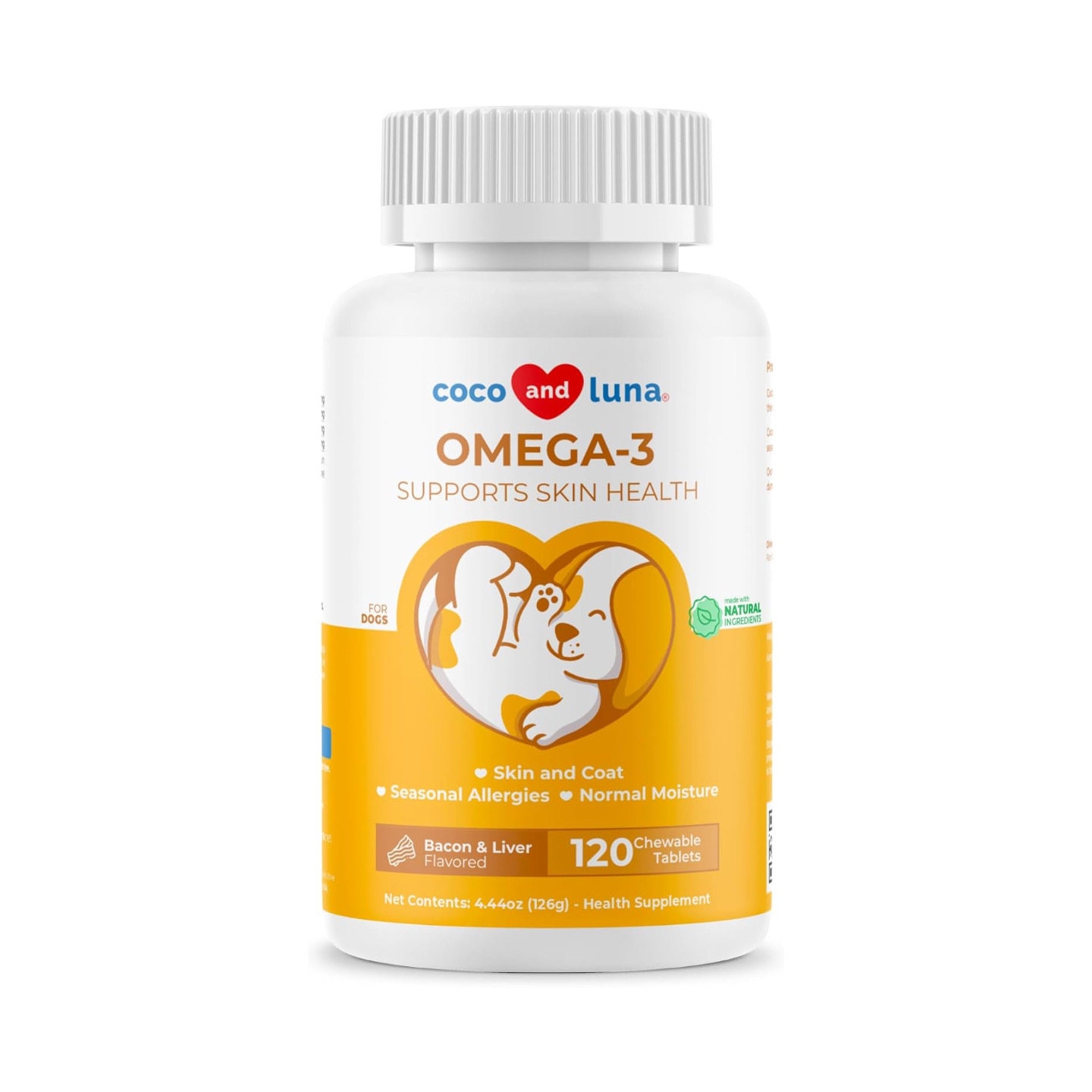 美国直邮 Coco and Luna Omega 3 Fish Oil Dogs 狗用欧米伽3鱼油