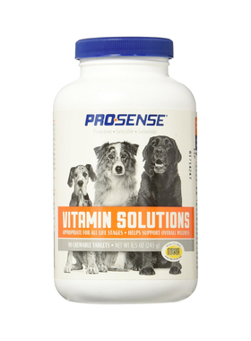 美国直邮 ProSense Vitamin Solutions 狗用维生素咀嚼片 90粒装