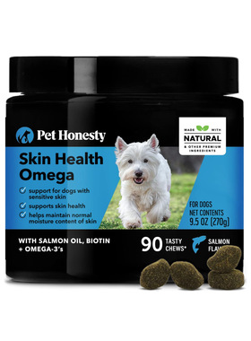 美国直邮 Pet Honesty Omega SkinHealth Chews 狗皮肤健康咀嚼