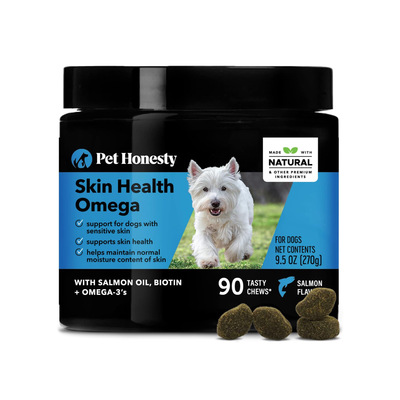 美国直邮 Pet Honesty Omega SkinHealth Chews 狗皮肤健康咀嚼