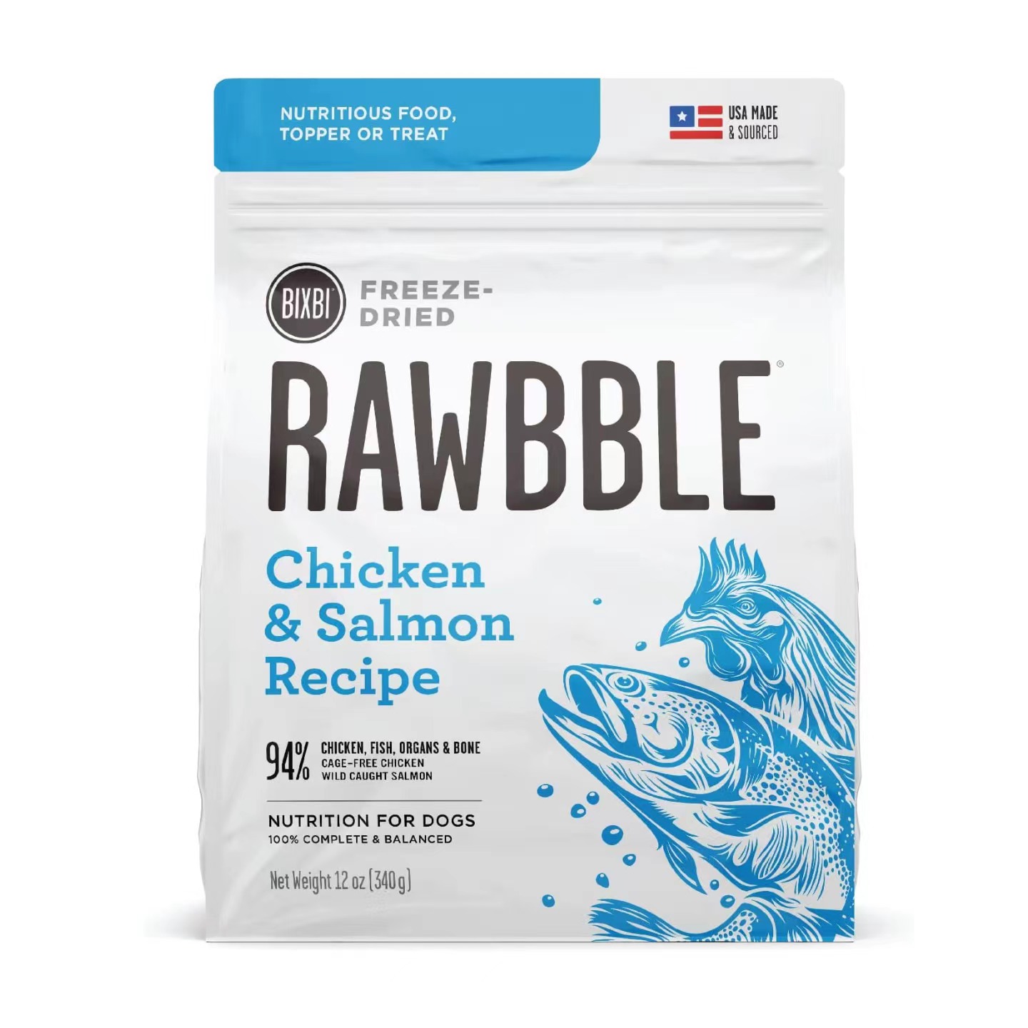 美国直邮 BIXBI Rawbble Freeze Dried Dog Food 冷冻干燥狗粮