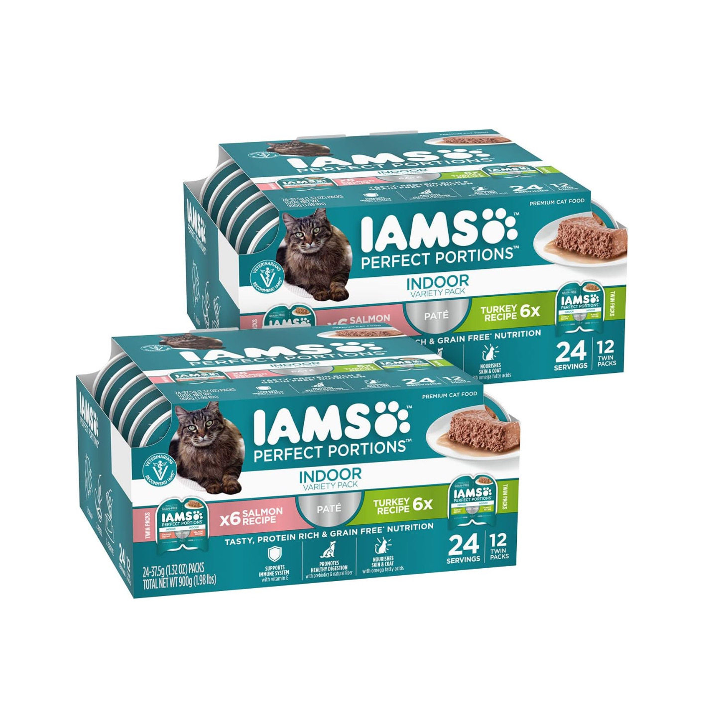 美国直邮 IAMS PERFECT PORTIONS Wet Cat Food 无谷物营养湿猫粮