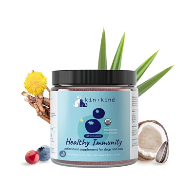 美国直邮 kin+kind Healthy Immunity 猫狗健康免疫膀胱支持 113g
