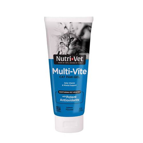 美国直邮 Nutri-Vet Multi-Vite Paw Gel for Cats多维宠物猫补剂