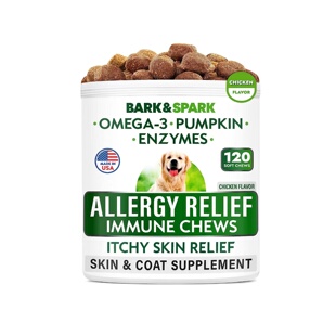 Relief 美国直邮 Allergy Chews Dog 狗狗过敏缓解咀嚼片皮毛补剂