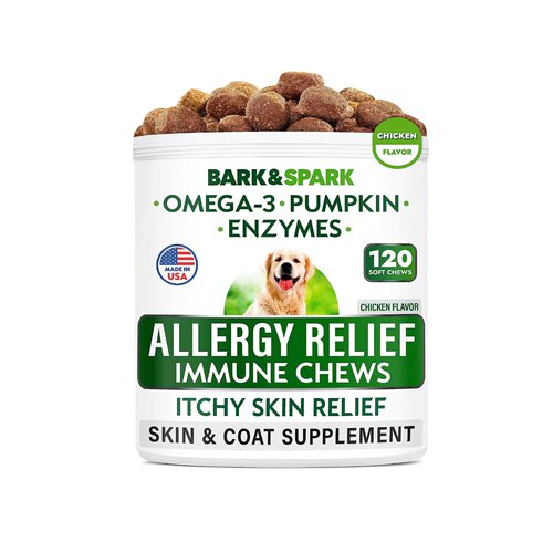美国直邮 Dog Allergy Relief Chews 狗狗过敏缓解咀嚼片皮毛补剂
