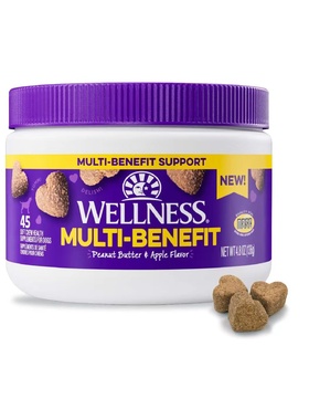 美国直邮 Wellness Multi-Benefit Soft Chews 狗用整体健康补剂